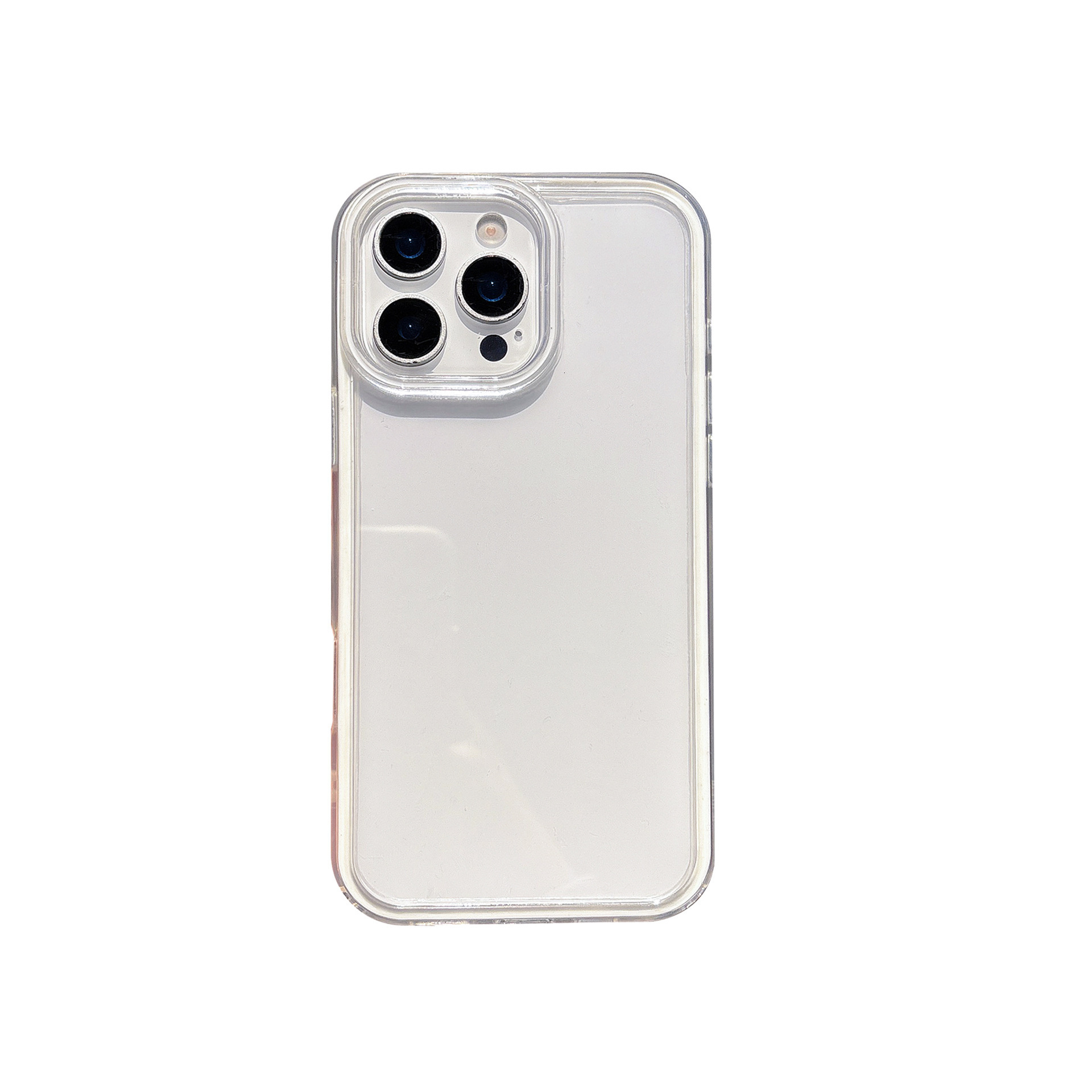 Apple 17 grooved acrylic phone case with resin for iPhone 16 Pro Max 17/16/15/14