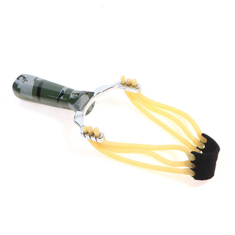 Camouflage Metal Powerful Slingshot Profional Rubber Elastic Band Catapult Tape Outdoor Shooting Hunting Accories T260512