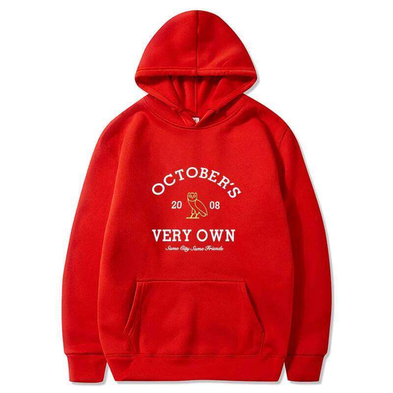 October's Hoodies Men Very Own Printed Long Sleeve Sweatshirts Women Casual Harajuku Sportwear Hoodied Pullovers Sudaderas 26Y0512