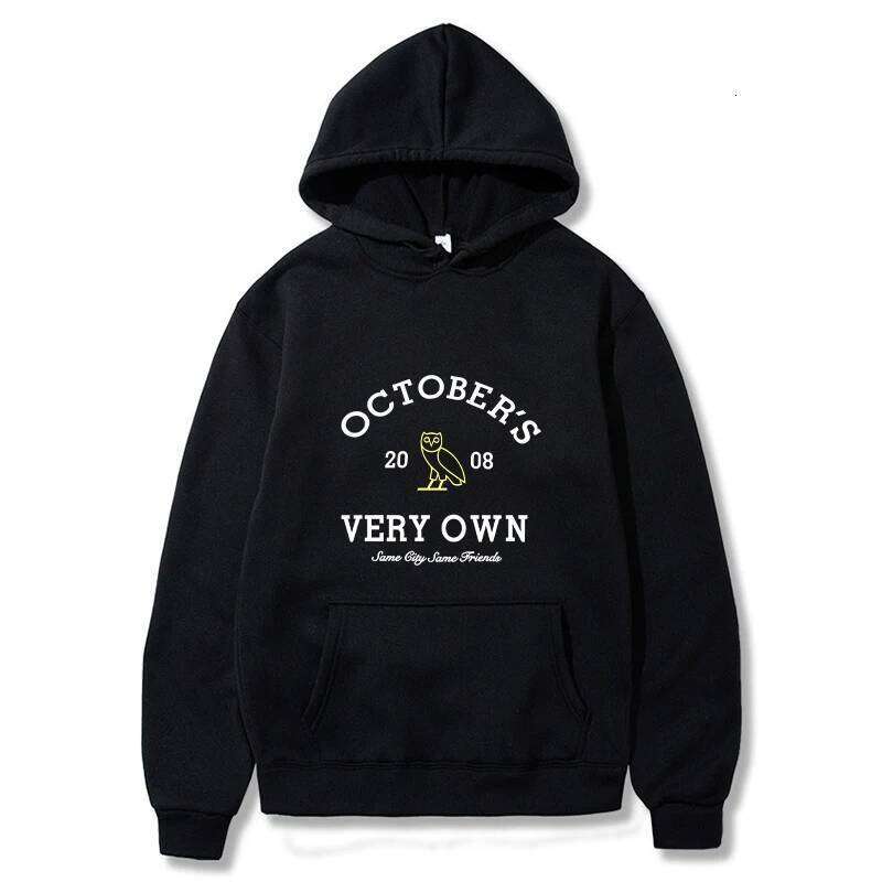 October's Hoodies Men Very Own Printed Long Sleeve Sweatshirts Women Casual Harajuku Sportwear Hoodied Pullovers Sudaderas 26Y0512