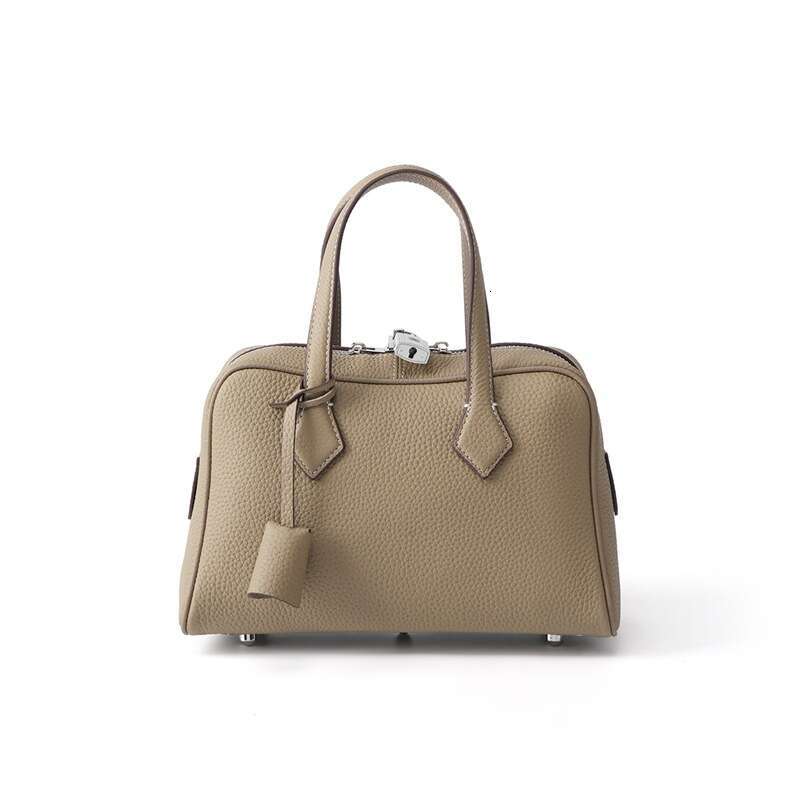 Genuine Leather Boston Pillow Bag High End Versatile Large Capacity Women Daily Commute Shoulder Crossbody Casual Fashion Handbag SENYY