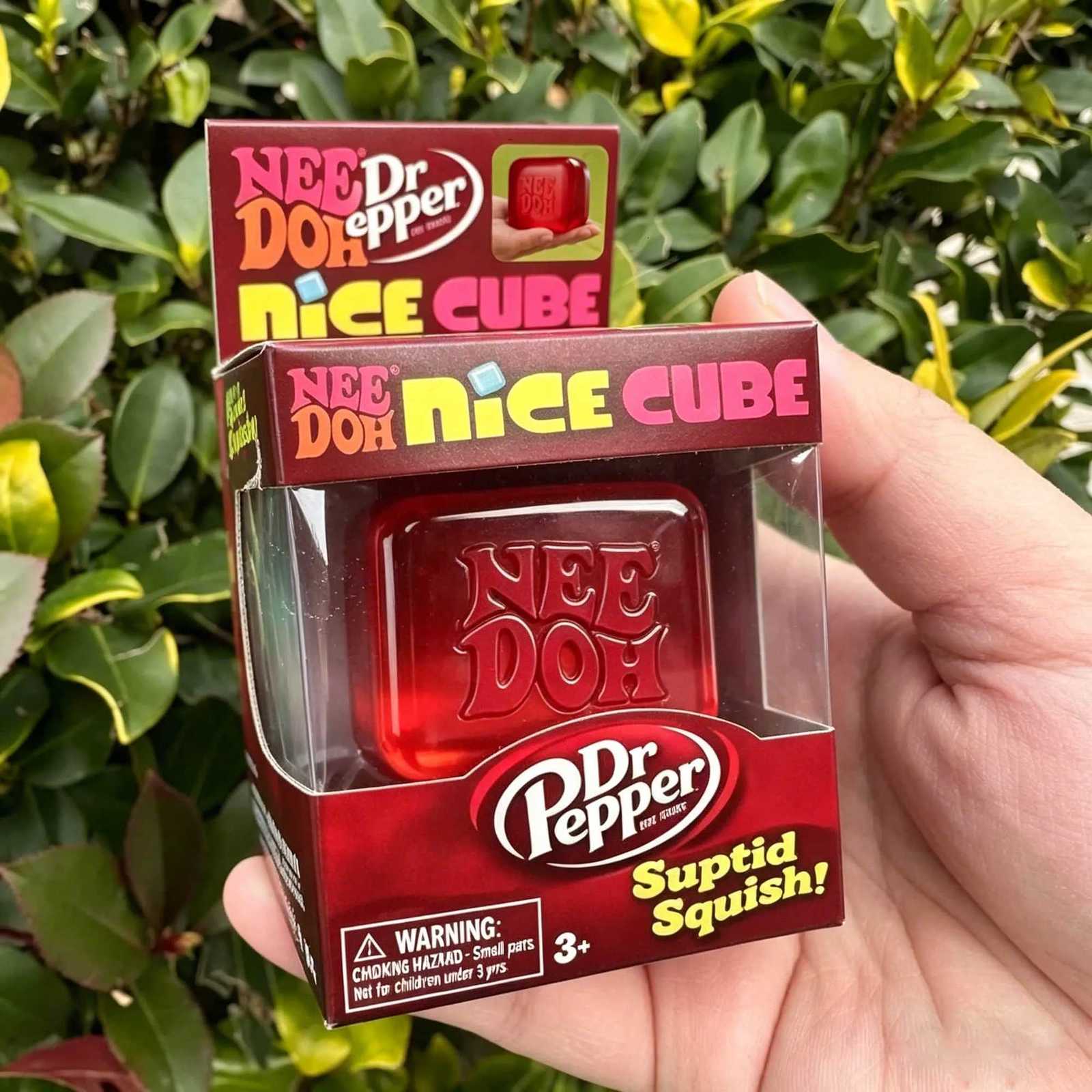 A2 Dr Pepper x NeeDoh Nice Cube Squishy Stress Relief Toy Soft Squeeze Anxiety Relief Sensory Toy for Kids Adults H260512