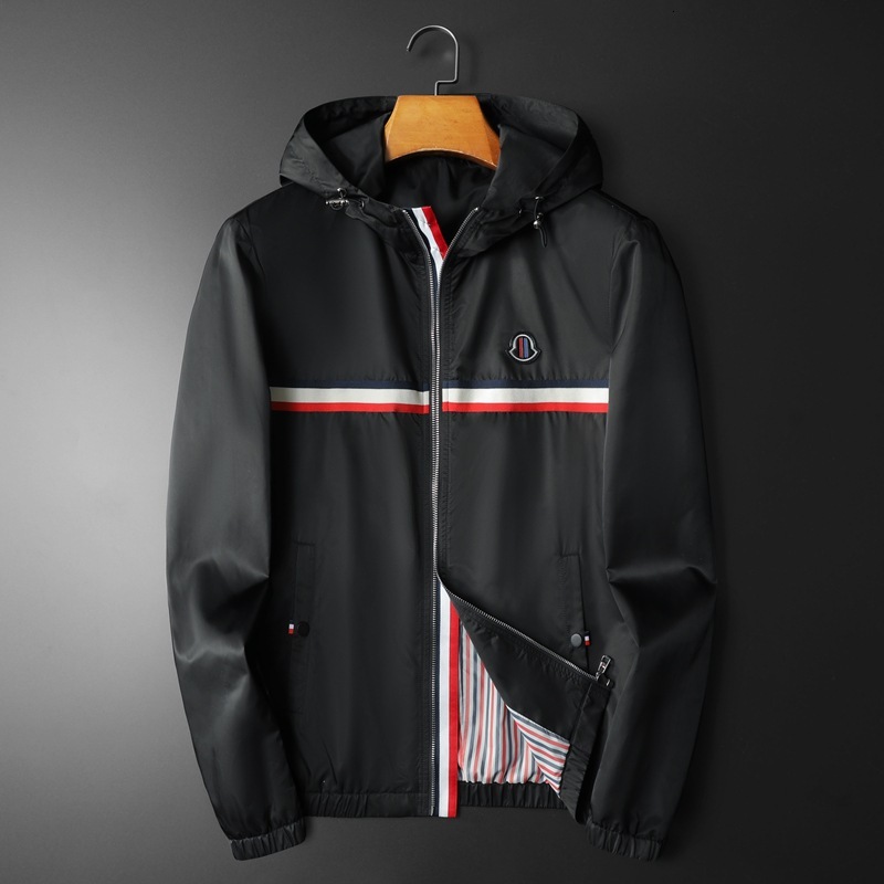 European Fashion Casual Hooded Versatile Jacket 2026 Spring New Large Size Men's Clothing