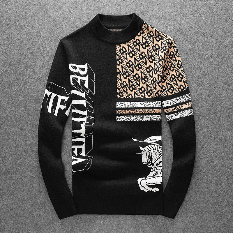 Half-turtle-neck men's long-sleeve knit fashionable casual wool sweater, 2026 autumn and winter new warm base shirt, popular item