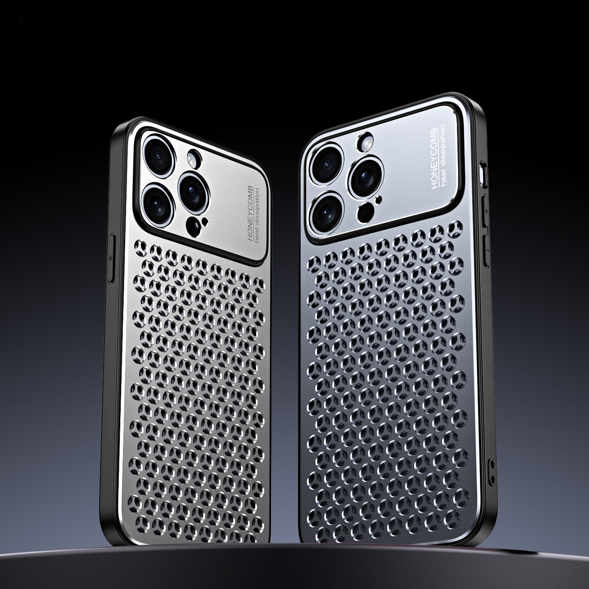 Suitable for iPhone 17 Pro Max Metal Honeycomb Heat Dissipation Phone Case Apple 16 Aluminum Alloy 15 Shockproof Protective Cover