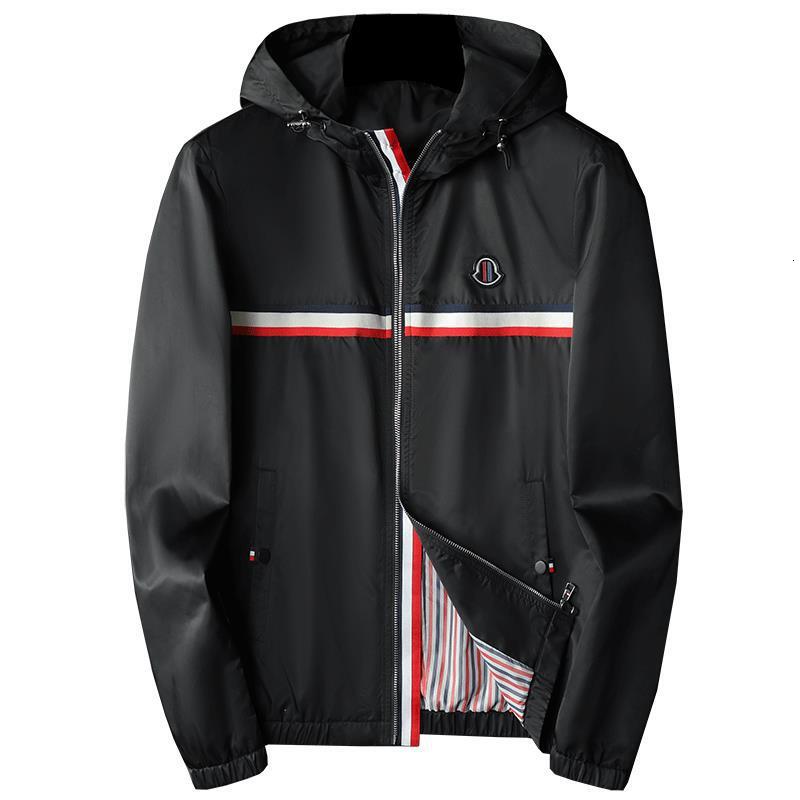 European Fashion Casual Hooded Versatile Jacket 2026 Spring New Large Size Men's Clothing