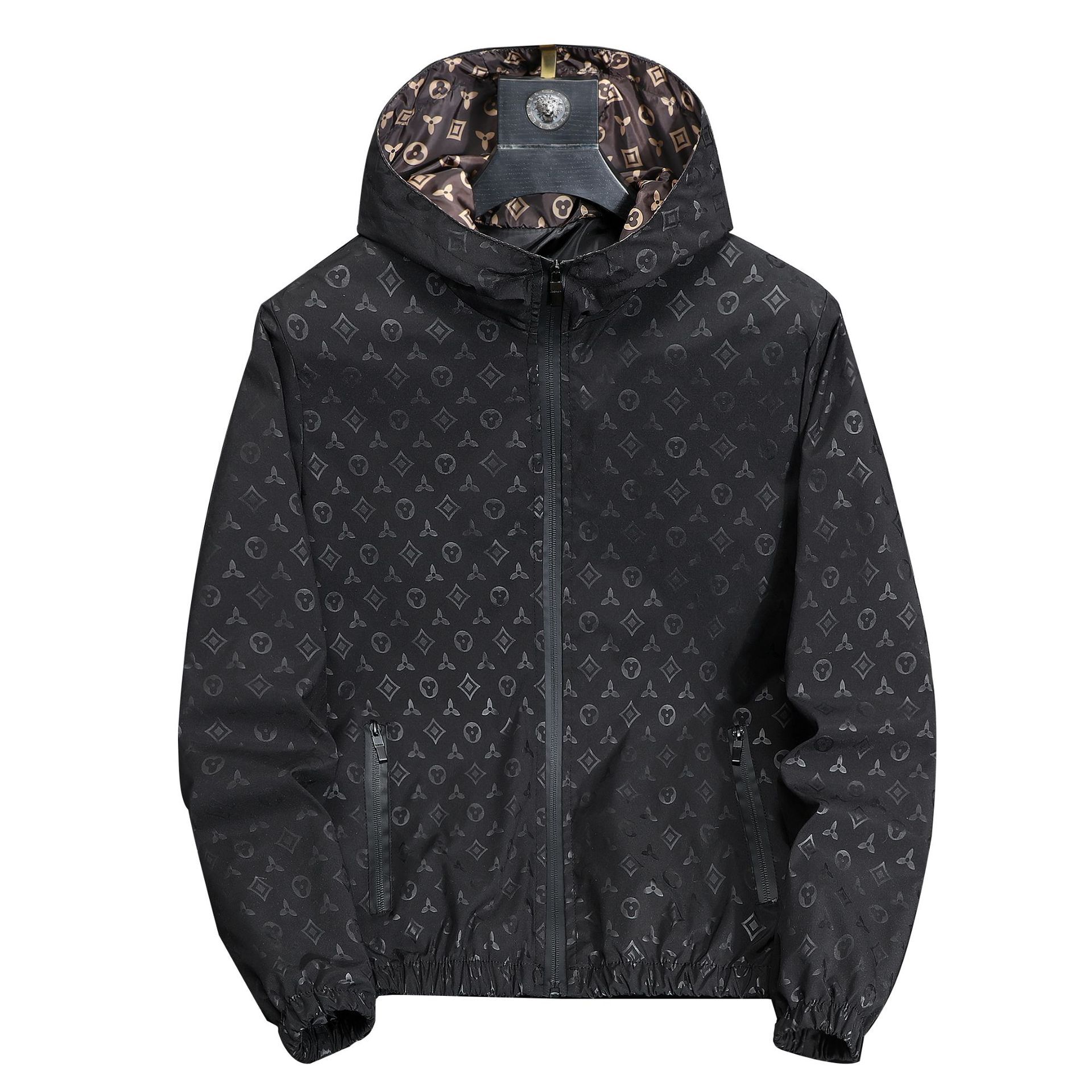 2026 New Designer Summer Men's Clothing Plus Size Spring Jacket Men's Casual Sun Protection Hooded Loose Oversized Fashionable Jacket Wholes