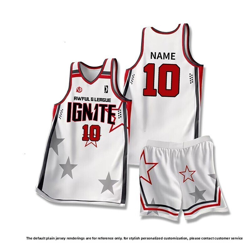 3D Digital Printed Basketball Set POD Team Sports Training Competition Uniform for Men, Women, and Children American Style Jersey