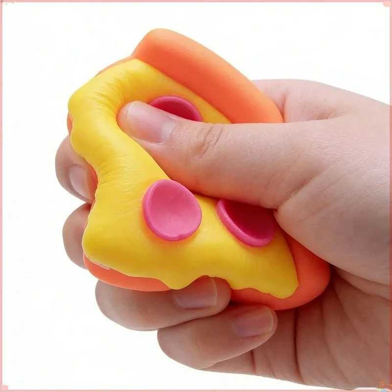 Schylling Needoh pizza Sensory Stress Relief Squishy Cube Anti-Anxiety Squeeze Object For Focus ADHD Population H260512