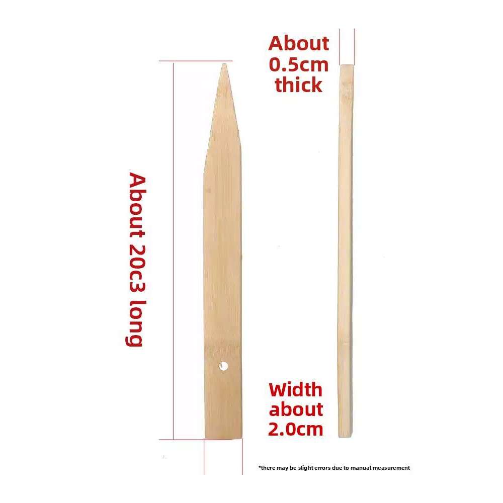 Heavy-Duty Bamboo Ground Stakes for Fishing Cages - Reinforced Bamboo Pegs for Shrimp/Eel Traps, Durable Outdoor Anchoring Sticks with Pre-Drilled Hol