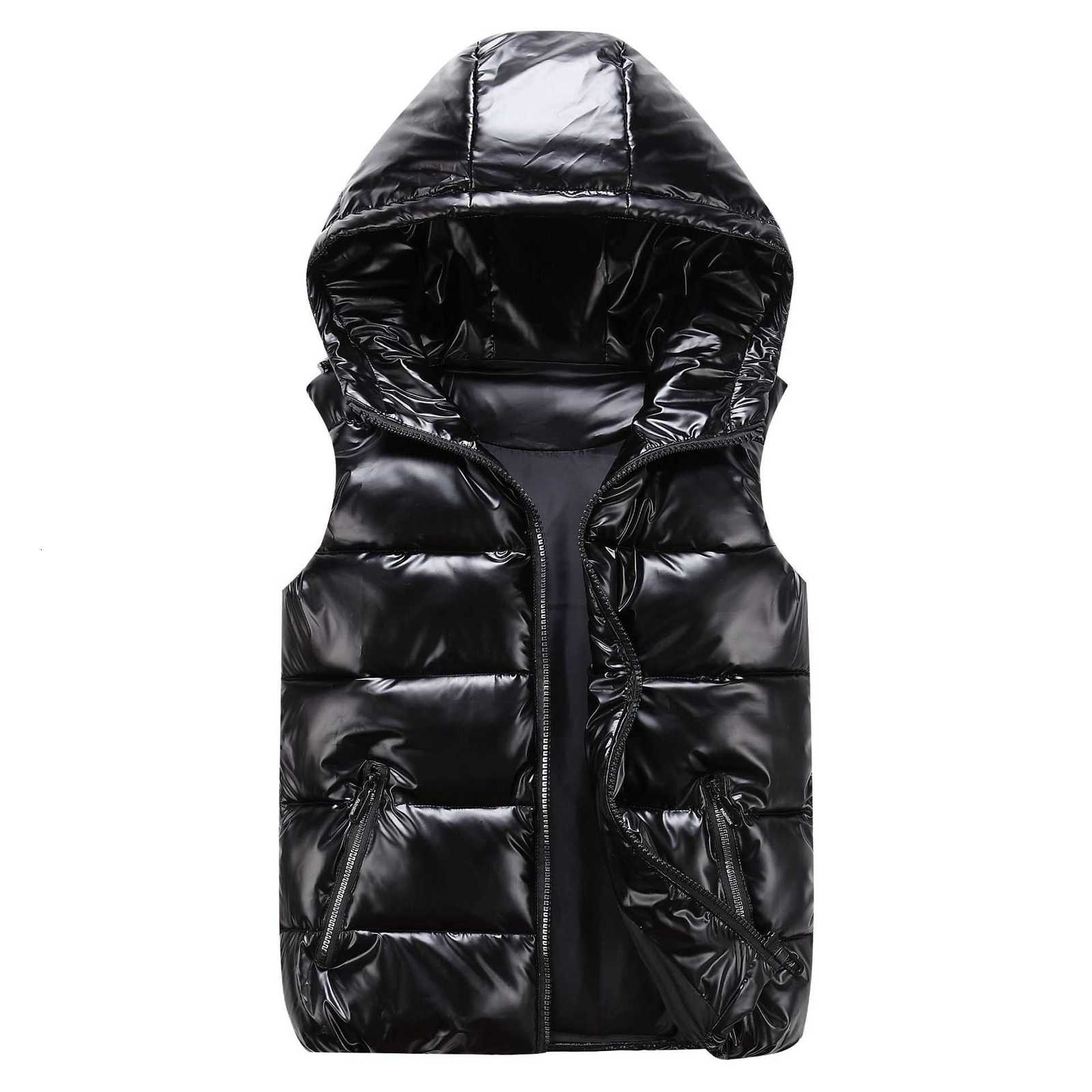 Fall/Winter Glossy Buttoned Collar Cotton Jacket for Men - Trendy Brand - Thick Hooded Slim Fit Blazer - Cotton - Couple's JacketT251220