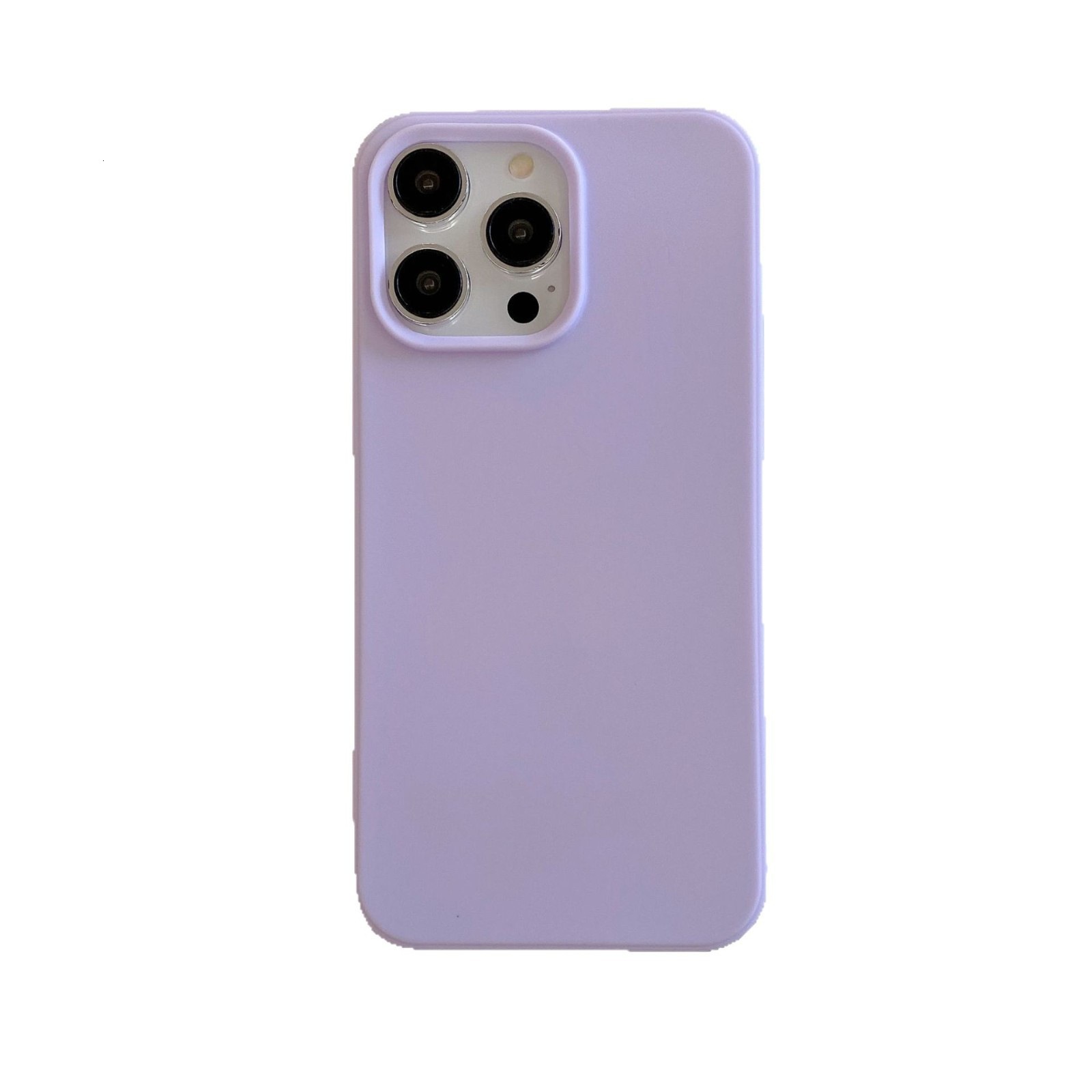 Candy Apple 17 Compatible Phone Case Silicone iPhone 16 Pro Max Simple Solid Color Protective Cover Cross-Border