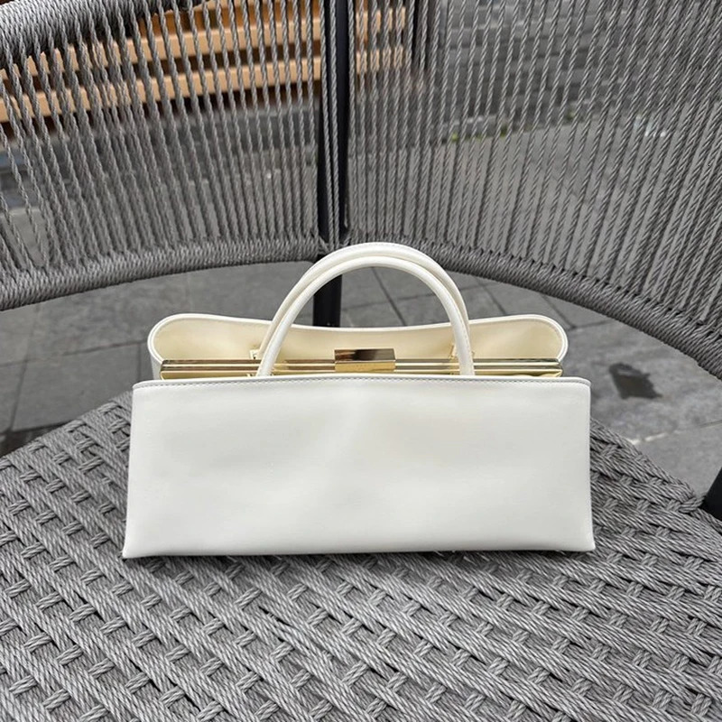 High-quality Metal Frame Clip Bag Womens Pu Handbags Multi-layer Magnetic Buckle Purse French Elegant Underarm Bag 260625 - view 3