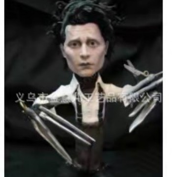 Decorative Objects Figurines Handmade Statues of Classic Film Characters Mini Movie Character Sculpture For Office Desk Table Decoration Drop 221017