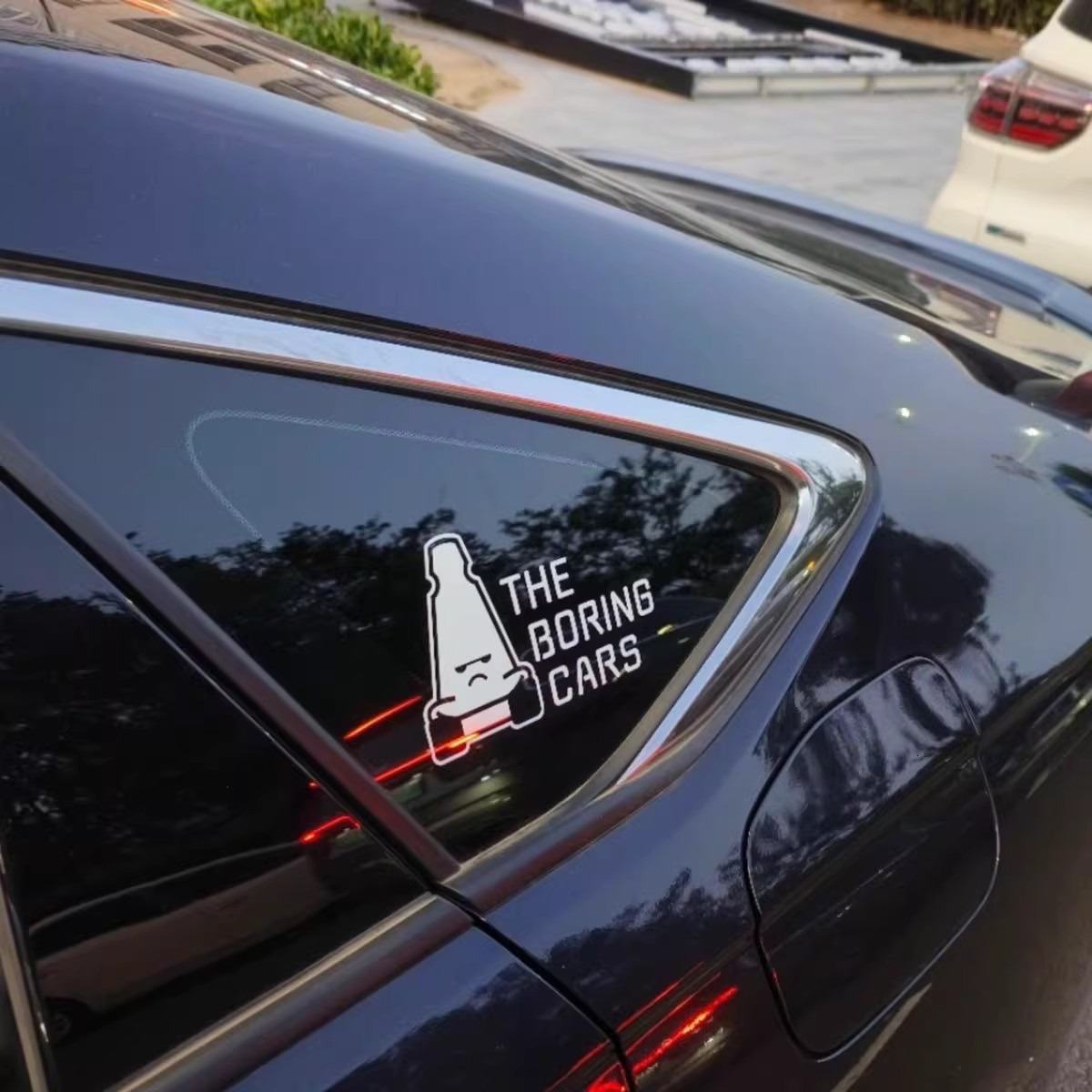 Bestseller The Boring Cars TBC Funny Car Stickers Waterproof for Auto Rear Triangle Window Bumper Vinyl Decals Warning Decoration ddmycat