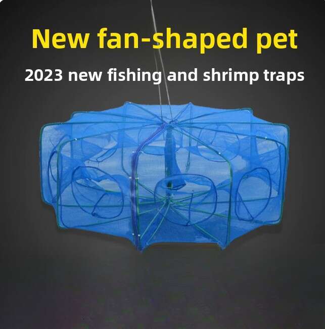 Foldable Umbrella Fishing Trap Net - Multi-Hole Design for Shrimp, Crab, Minnow & Crawfish, Portable Collapsible Bait Cage for River/Lake Fishing