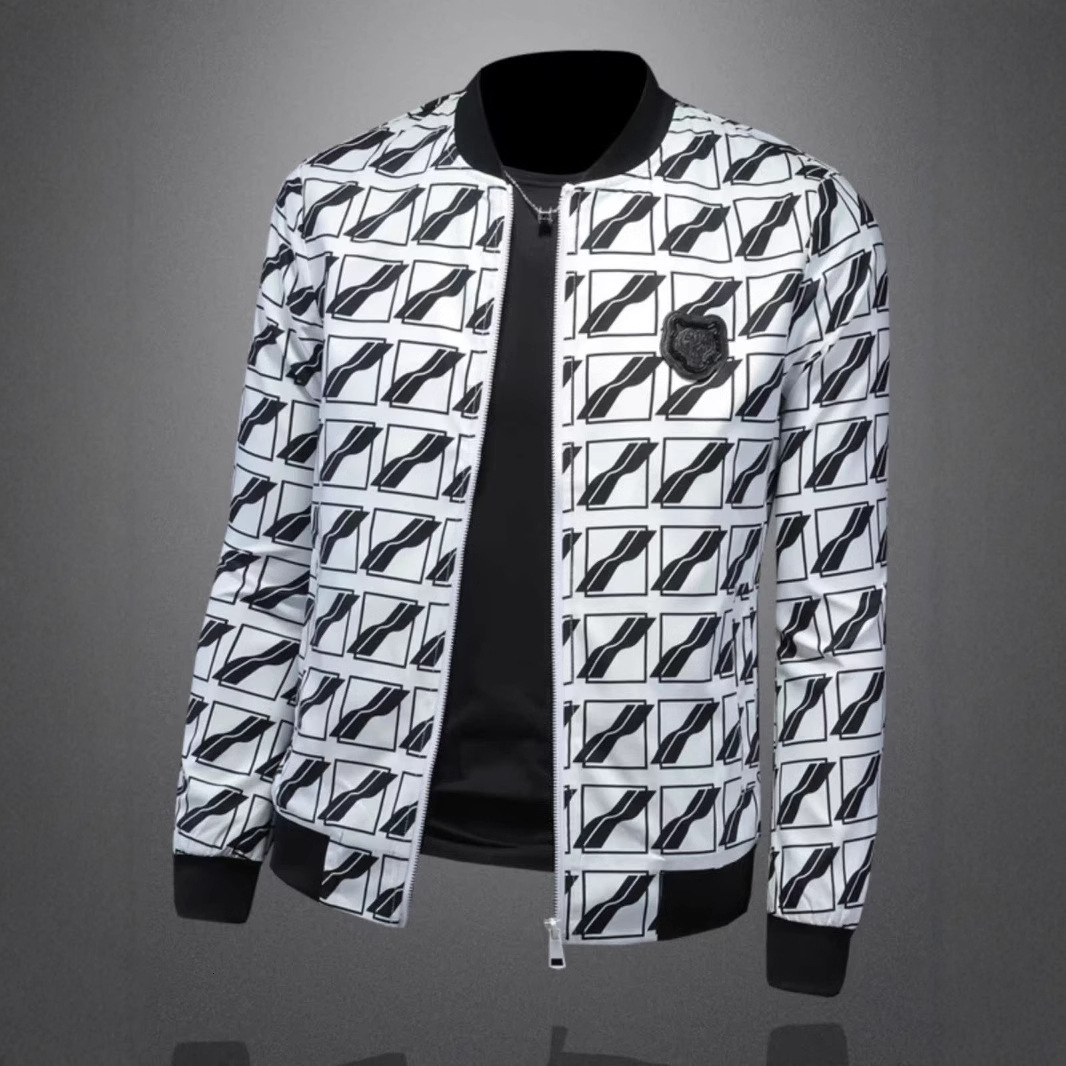 2026 Spring New European High-End Men's Jacket Stand Collar Craftsmanship Quality Interprets Male Charm Trend