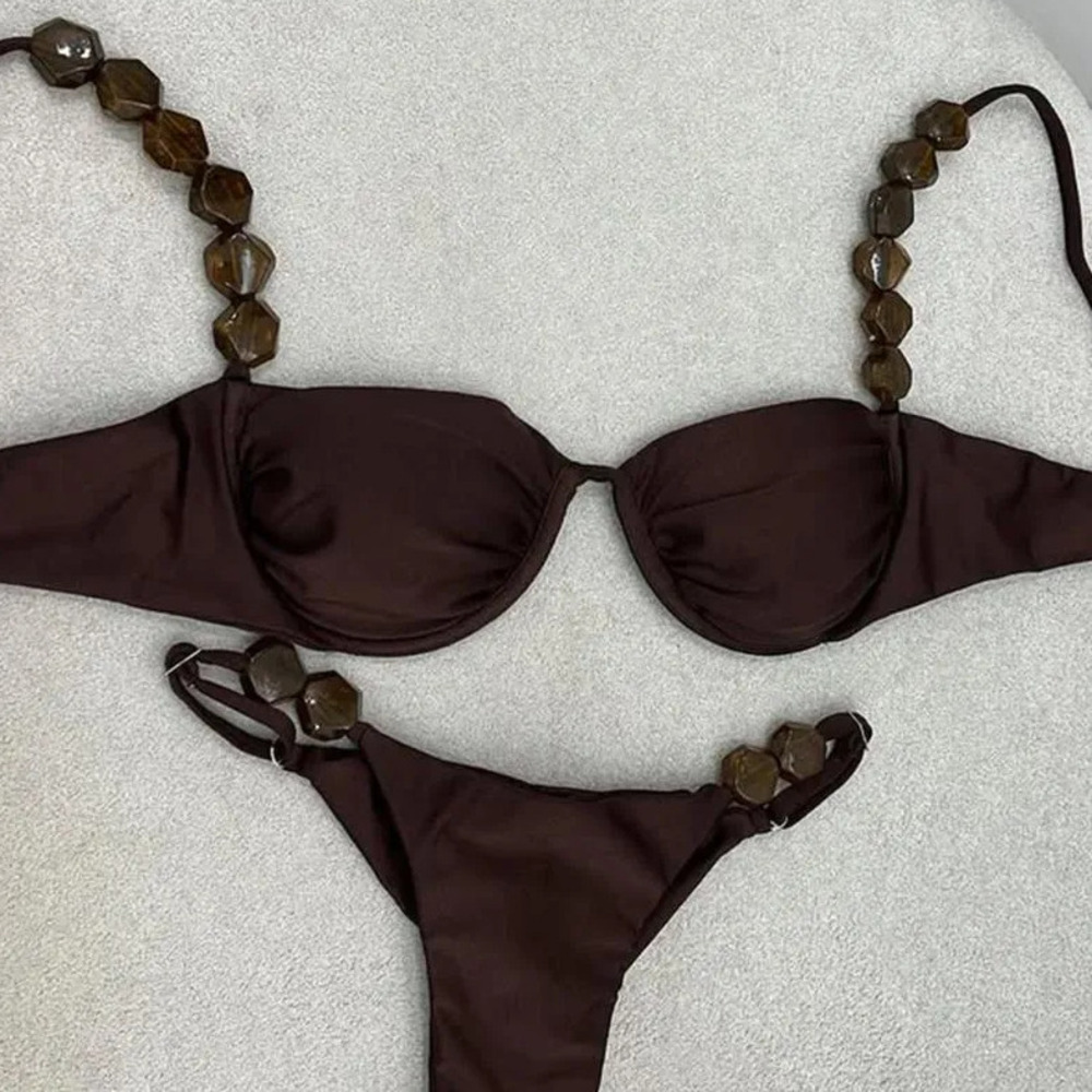 Designer Swimwear Woman Women S Swimwear Bikini Set High Waist Golden Printed Women Beach Wear Push Up Bikinis Swimsuit Female Biquini Bathing Suit