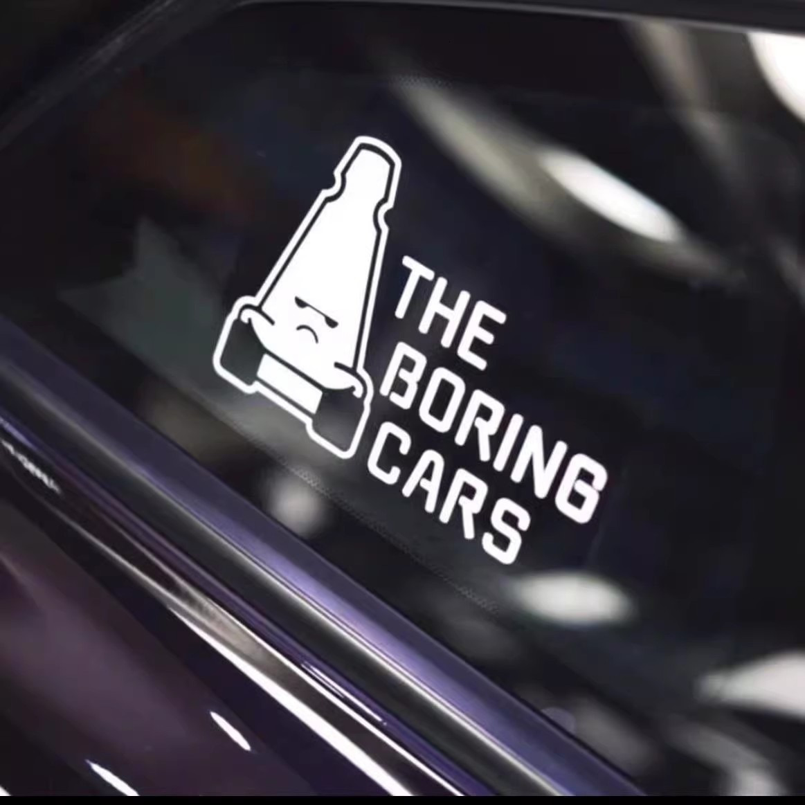 Bestseller The Boring Cars TBC Funny Car Stickers Waterproof for Auto Rear Triangle Window Bumper Vinyl Decals Warning Decoration ddmycat