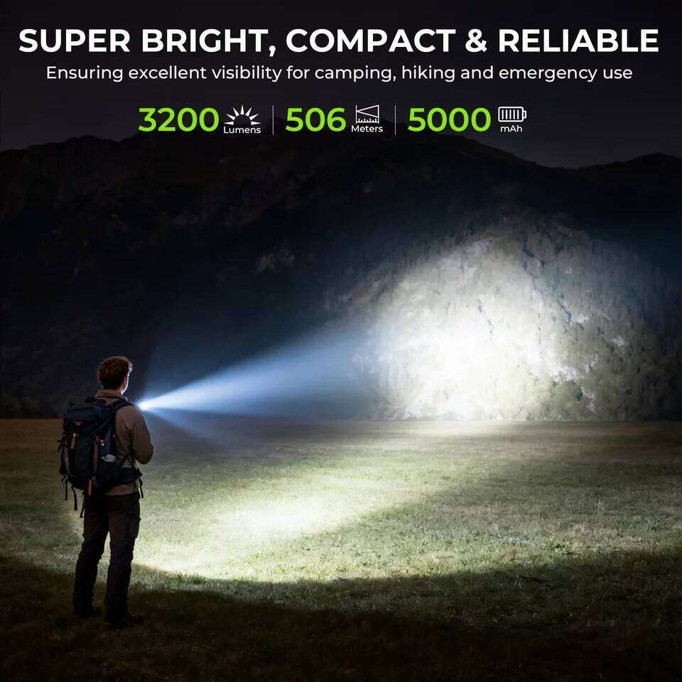Wurkkos TS28 21700 Rechargeable Tactical Flashlight USB-C Port 3200LM Throw 506M Beam Distance IPX8 Waterproof Tail Switch 26W05012