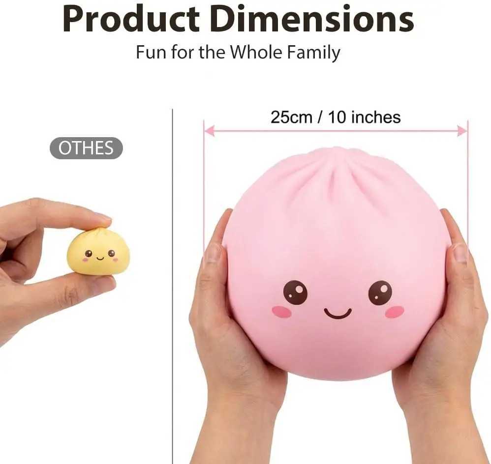 Giant Dumpling Pillow Maltose Texture Slow Rebound Squeeze Cushion Aesthetic Desktop Ornament Sensory Relief Toy New X260511