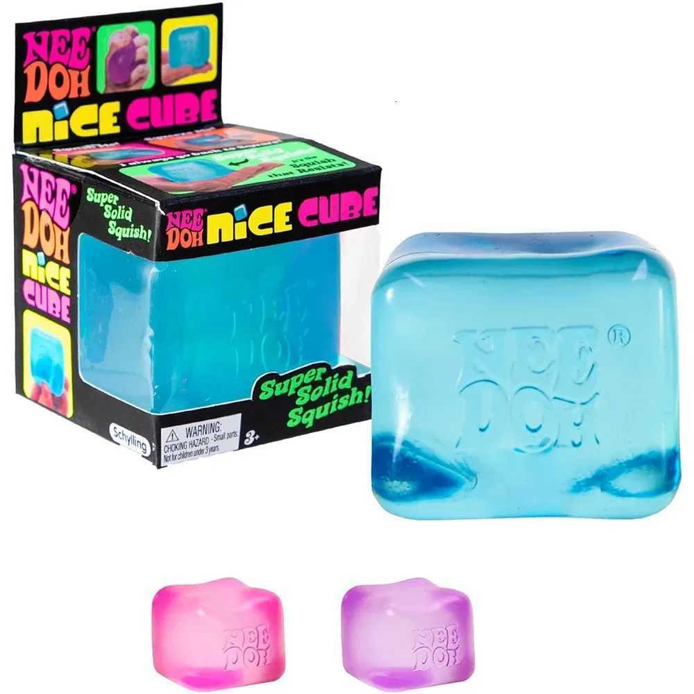 Needoh Nice Cube Sensory Stress Reliever Fidget Tool for Anxiety Focus Sensory Cube Squeeze Squishy Toy for Adults Kids Gift H260512