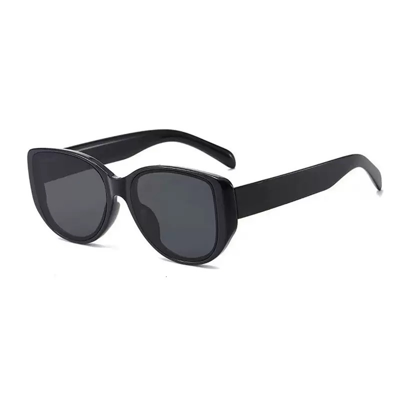 Designer Sunglasses Luxury Large Frame High End Cat Eye Sunglasses Women's Retro Personalized Fashion Sunglasses UV Neutral Casual Sunglasses Men