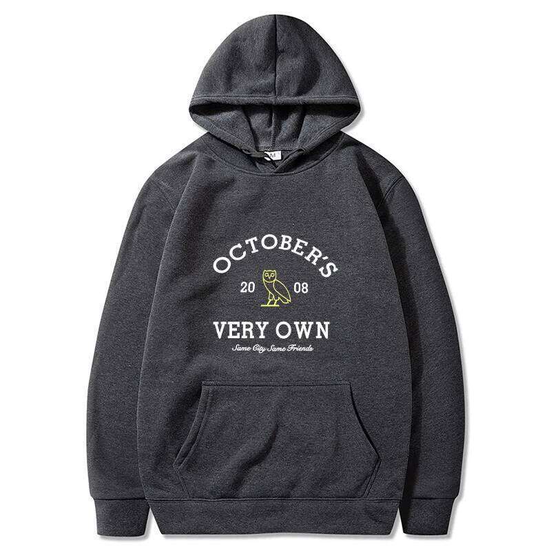 October's Hoodies Men Very Own Printed Long Sleeve Sweatshirts Women Casual Harajuku Sportwear Hoodied Pullovers Sudaderas 26Y0512