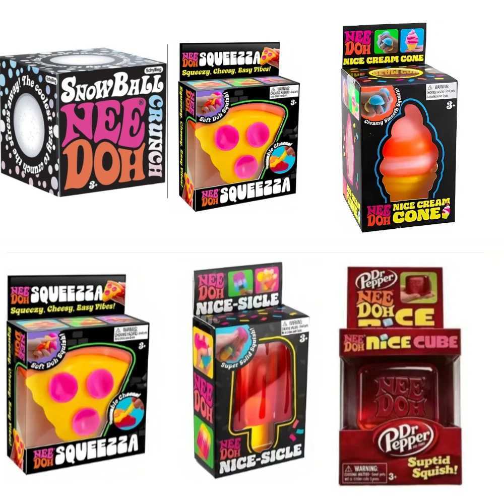 Schylling Nee Doh Nice-Sicle Sensory Cube Soft Squishy Stress Relief Toy Ideal Fidget for Anxiety Concentration Z260512