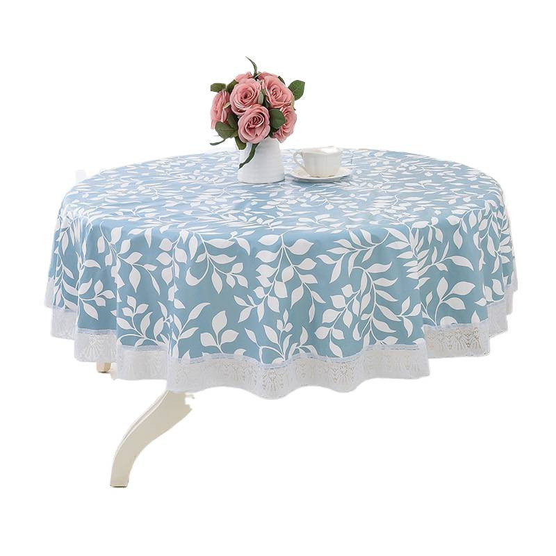YL-38632 Custom PVC Large Round Tablecloth/Round Tablecloth - Waterproof, Oil-proof, Wash-free, Heat-resistant, New Gift for Large Round Tables