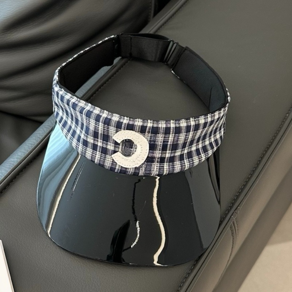 Women's Clear Brim Visor Cap Casquette Luxe Spring Summer Adjustable Linen Blend Sun Protection Visor for Travel Hiking Casual Use