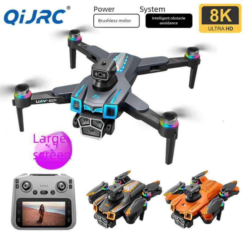 Famous Brand Brushless Drone HD Aerial Photography Obstacle Avoidance Built In Screen Quadcopter Remote Control Airplane Outdoor Flying Toy CKS
