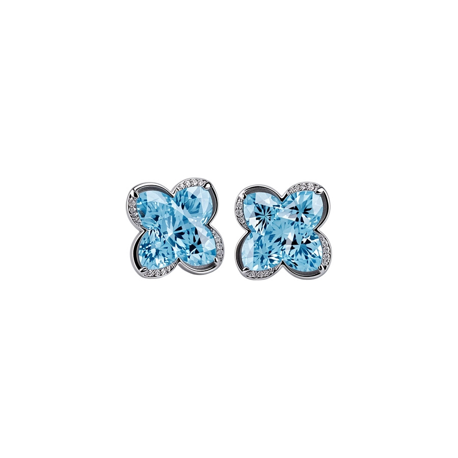 Silver Needle Clover Flower for Women 2026 New Popular Light Luxury High-End Earrings with Unique Design - view 9