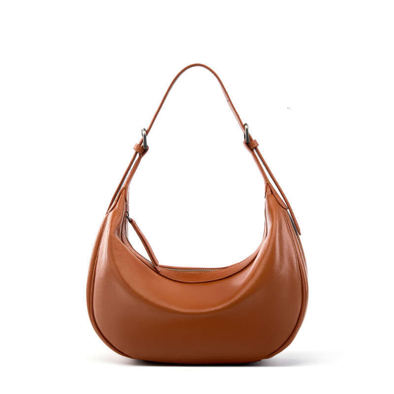Luxury Niche Crescent Hobo Underarm Bag Genuine Leather Large Capacity High End Texture Daily Travel Commute Shoulder Bag For Ladies SENYY
