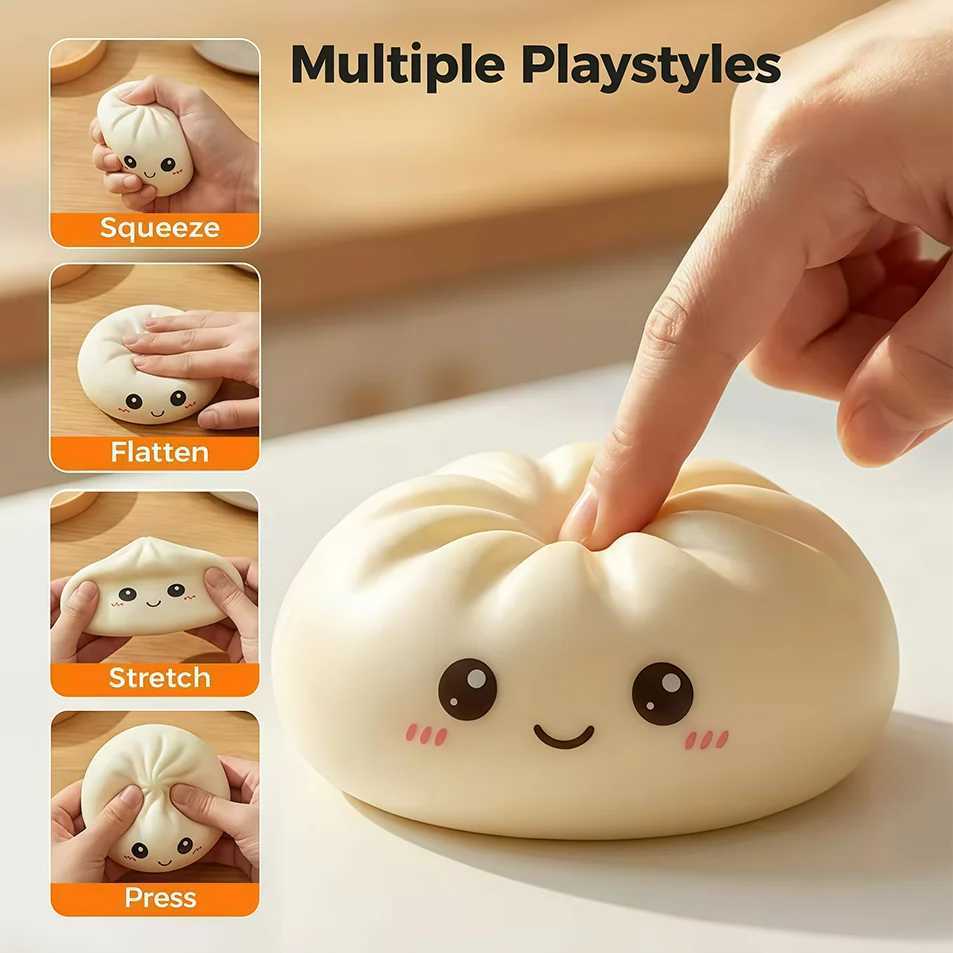 Cute 2026 Blind box Colorful Dumpling Squishy Relaxing Relieve Anxiety Antistress Enhance Happiness Rebound Squeeze Reliever Toy Z260512