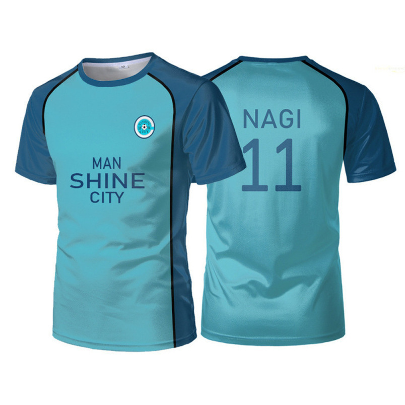 Cartoon Anime Blue Lock Cosplay Sportswear Men's Jersey Unisex Casual Sports T-Shirt 3D Print Cross-Border
