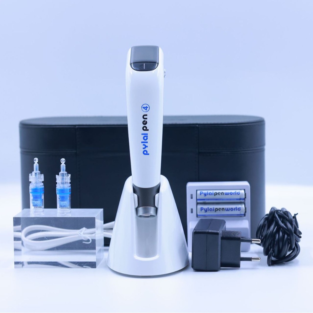 High Frequency Penetration Beauty Pen Deeply Repair Skin Ergonomic Digital Display Micro Needle Dermapen With LED Screen Display-image