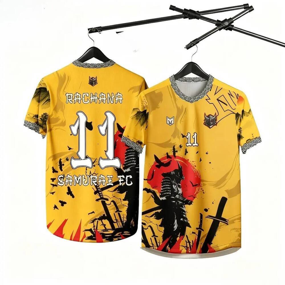 Japanese Samurai Jersey, High Quality, Hot Sale, Customizable, Free Custom Printing of Name, Unisex, 3D Three-Dimensional Design, Invisible,