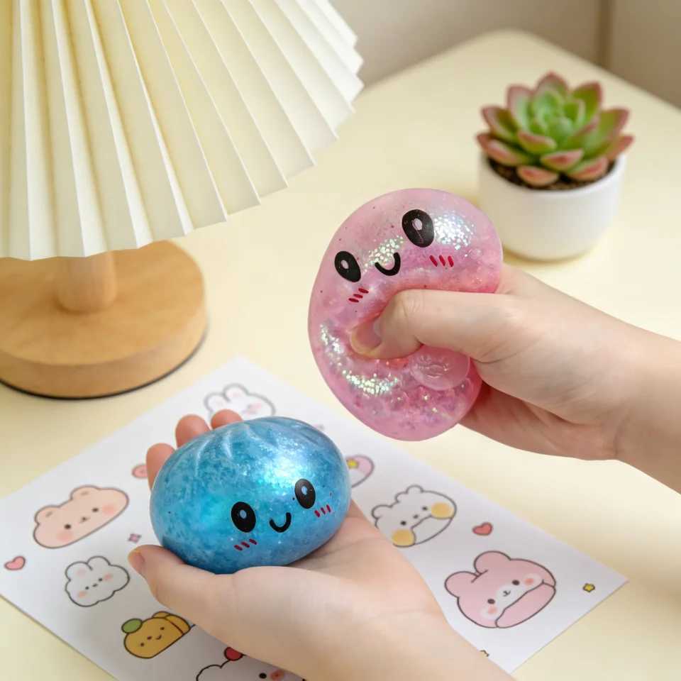 Cute 2026 Blind box Colorful Dumpling Squishy Relaxing Relieve Anxiety Antistress Enhance Happiness Rebound Squeeze Reliever Toy Z260512