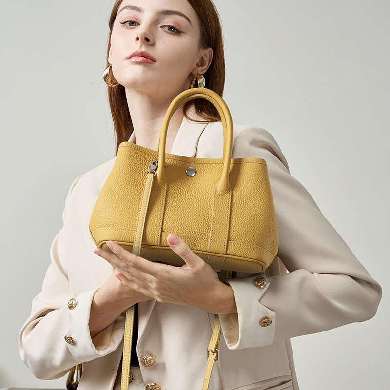 Niche High End Mini Garden Bag New Summer Cross Border Genuine Leather Handheld Crossbody Stylish Daily Commute Women Fashion Handbag SENYY