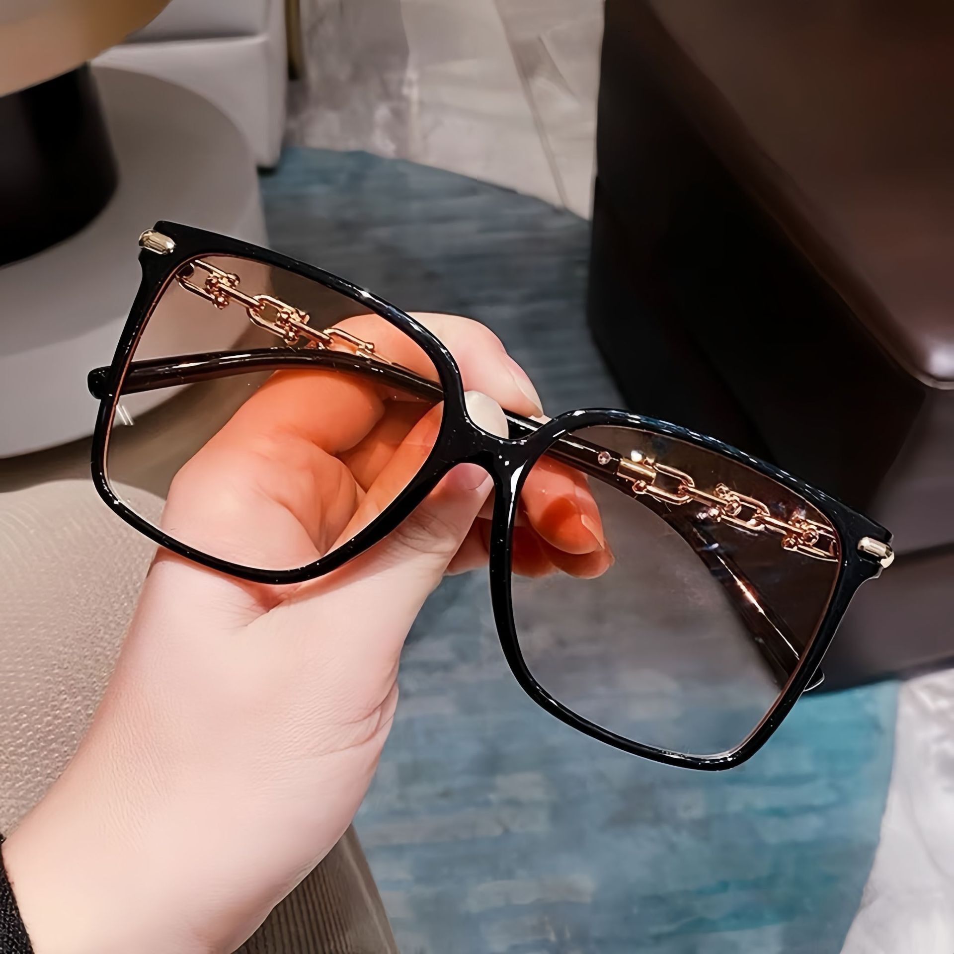 Women's Sunglasses UV400 Protection Anti Glare Outdoor Sunglasses Outdoor Activity Driving Use Beach Use Womens Trendy Luxury Inspired Black Squa