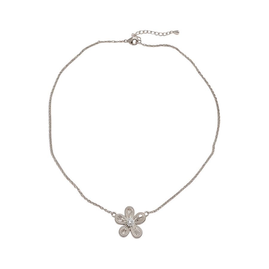 Hollow floral necklace for women, simple, fashionable, sweet, delicate, elegant collarbone chain, ins-style unique choker - view 9