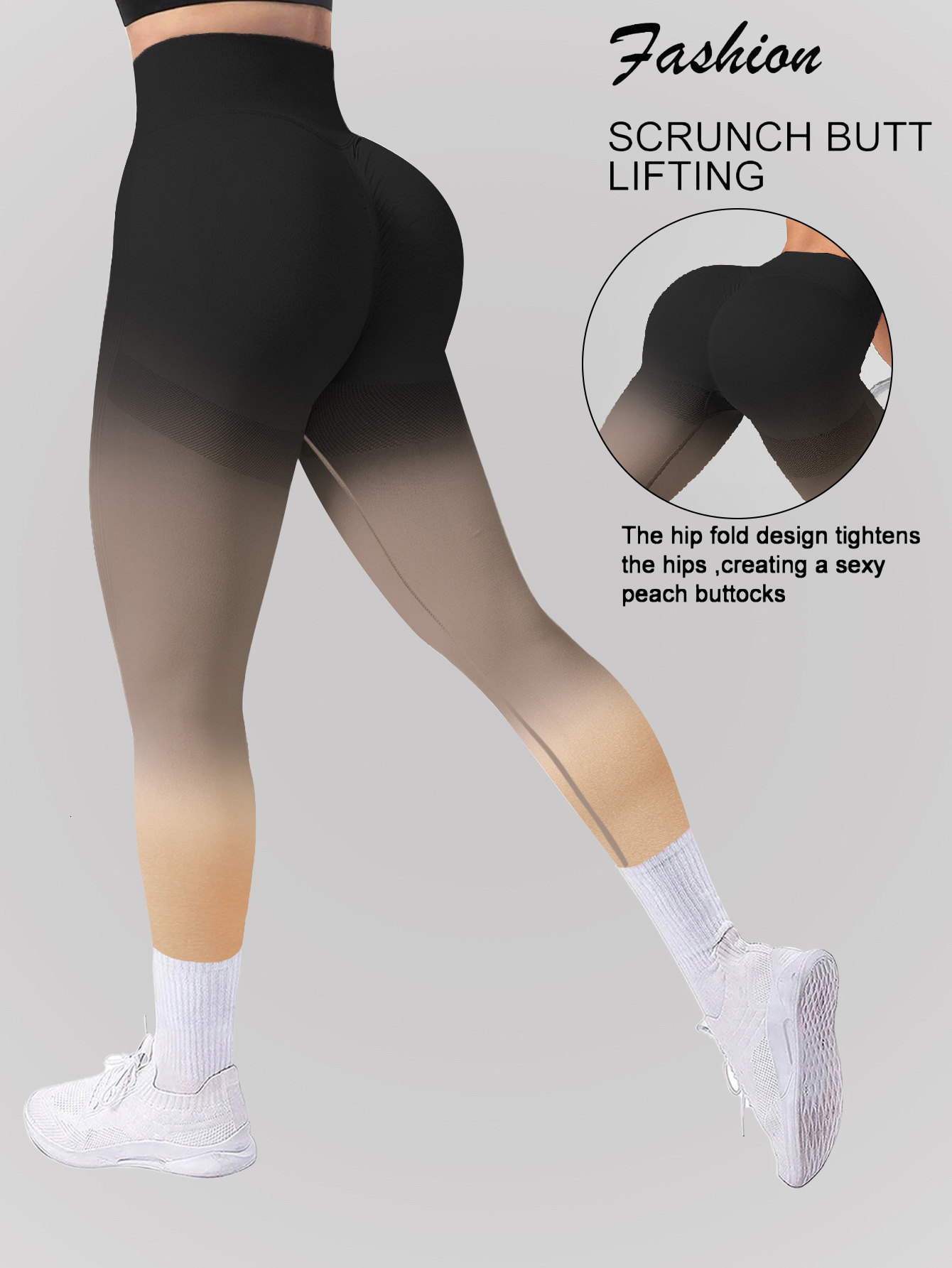 Womens V Waistband Butt Liftting Yoga Leggings Outdoor Running Training Leggings Fashion Slim Gym High Elastic Yoga Leggings 251205
