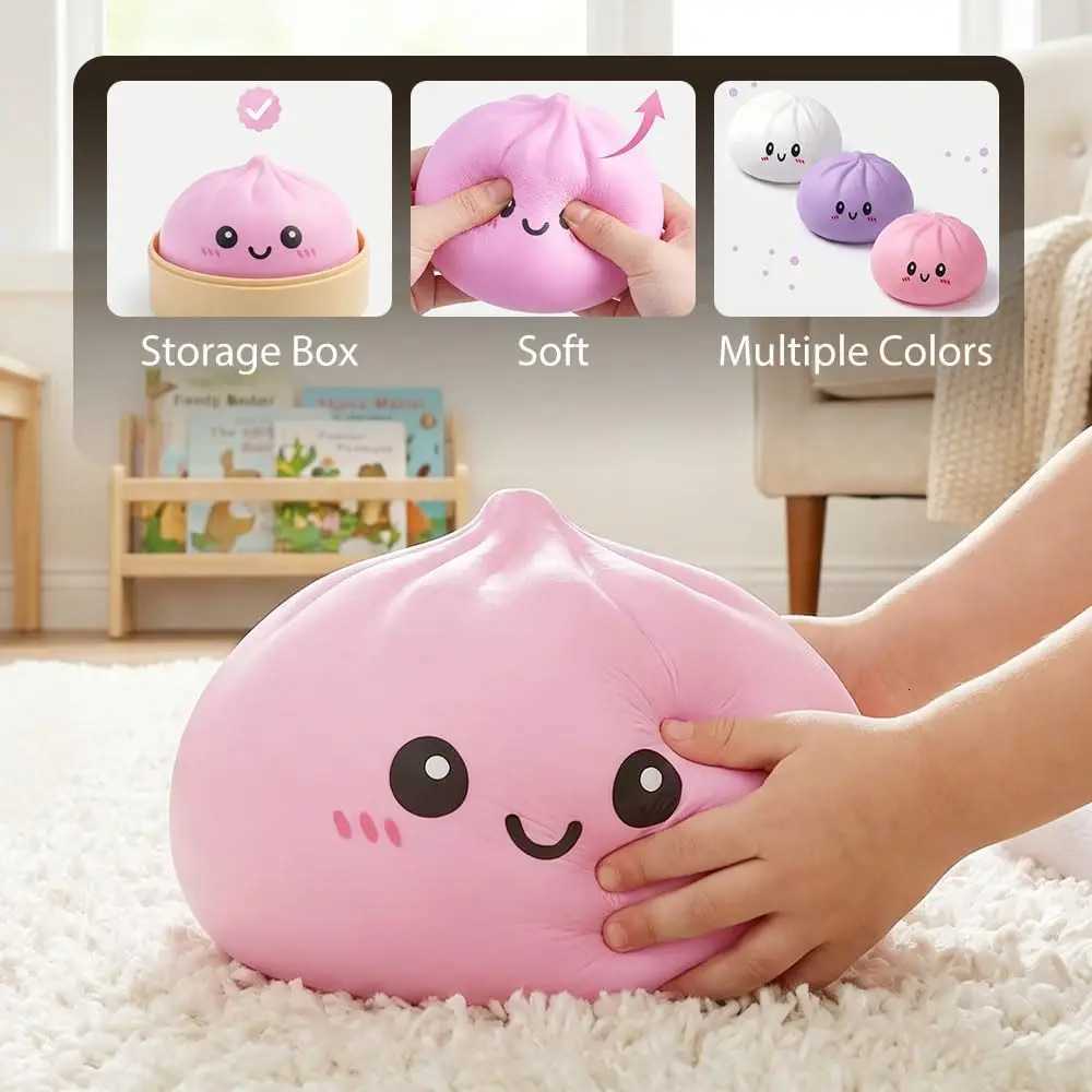 Giant Dumpling Pillow Maltose Texture Slow Rebound Squeeze Cushion Aesthetic Desktop Ornament Sensory Relief Toy New X260511