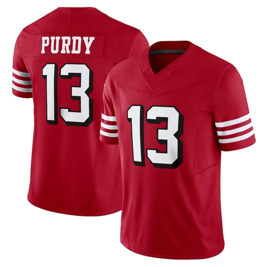 SF San Franciscocity 49erss jersey 49ersjersey Christian McCaffrey Kittle Nick Bosa Trent Williams Jerry Rice Brock Purdy Pearsall Mike Evans ers Foot