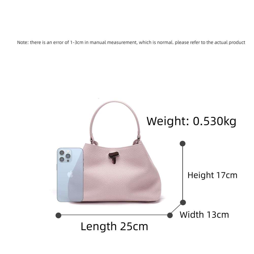 New Lychee Grain Top Layer Cowhide Bucket Bag High End Feel Niche Genuine Leather Crossbody Handbag Fashion Daily Commuter Gift For Ladies SENYY