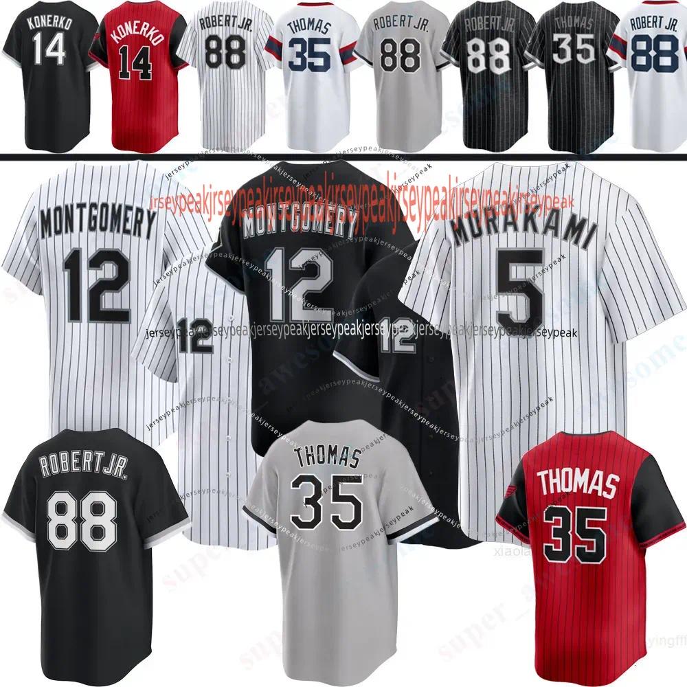 Colson Montgomery chicago Baseball Jersey White SoxS Jersey Munetaka Murakami Luis Robert Jr Andrew Benintendi Miguel Vargas Lenyn Sosa Baldwin Teel F