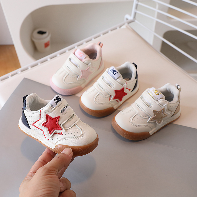 free shipping designer shoes 2026 Spring Autumn Toddler Fashion Retro Running Shoes, Star Pattern Baby Shoes, Infant Casual Sneakers