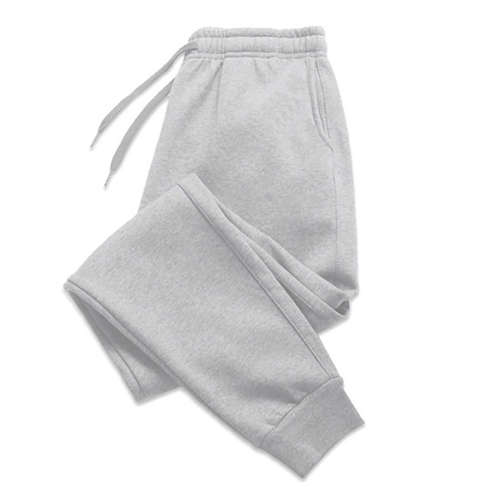 Men's Pants Mens Casual Autumn Winter Fleece Sweatpants Men Running Jogger Sports Gym Trousers Fashion Solid Color Workout Long