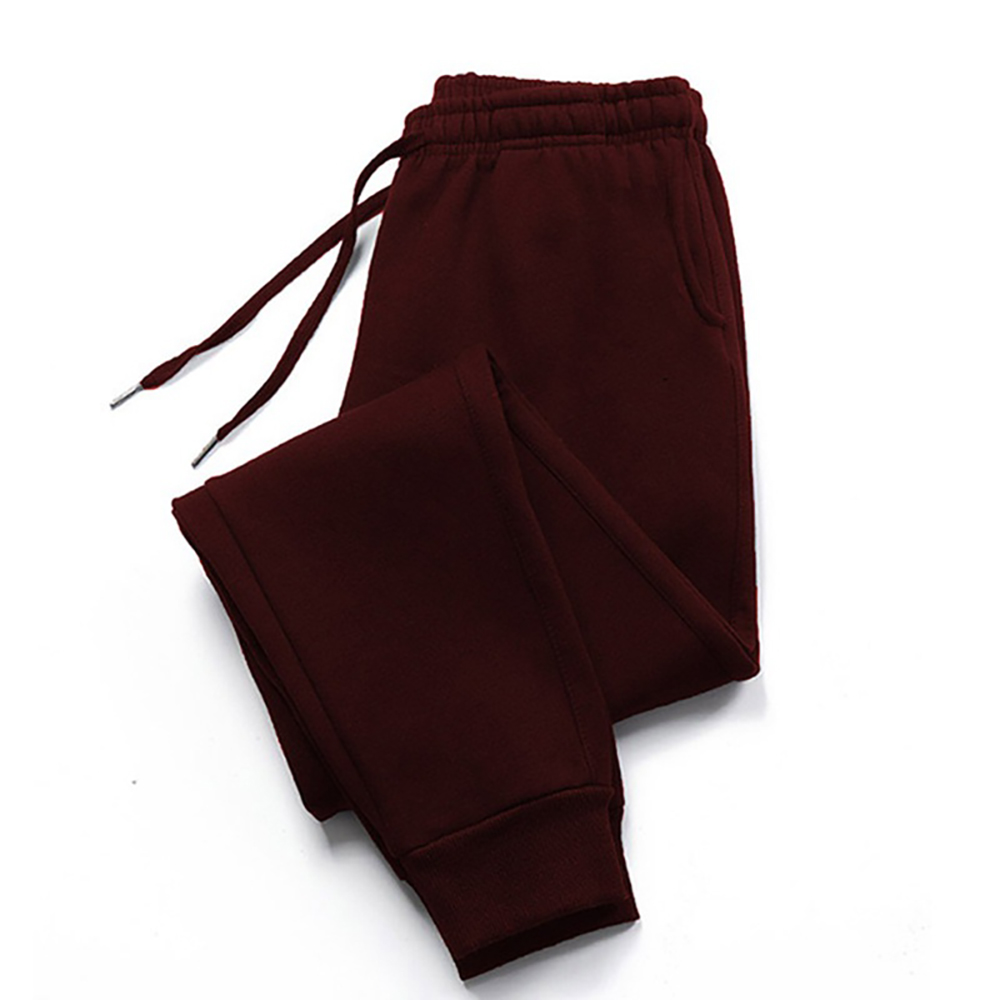 Men's Pants Mens Casual Autumn Winter Fleece Sweatpants Men Running Jogger Sports Gym Trousers Fashion Solid Color Workout Long